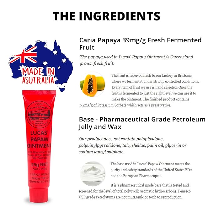 Lucas Pawpaw Lip Ointment, Lucas Pawpaw Cream, Lucas Pawpaw Ointment for Lips & Dry Skin - Unique All Skin Types, All Gender- Any Season Gift Pack with 75g and 15gr Pawpaw Balm-VivaGrace Women