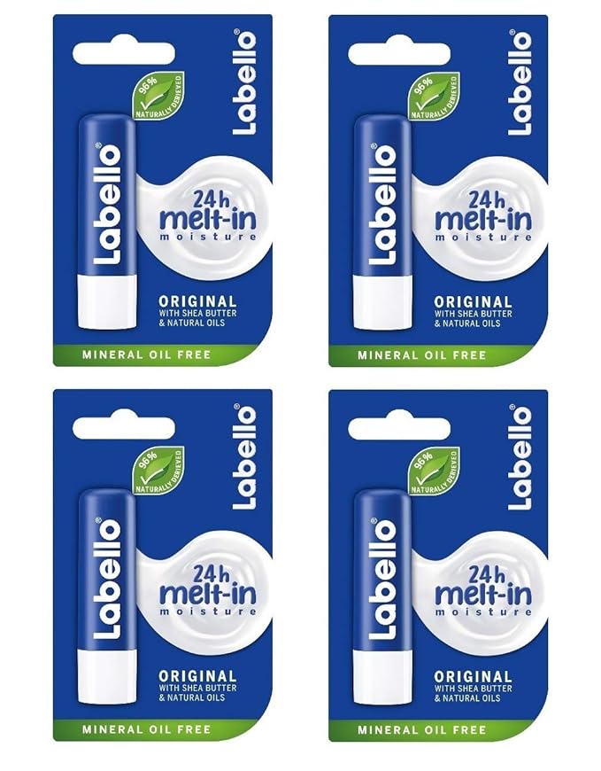 Labello Classic Care Lip Balm 5.5 ml /4.8g , pack of 4-VivaGrace Women