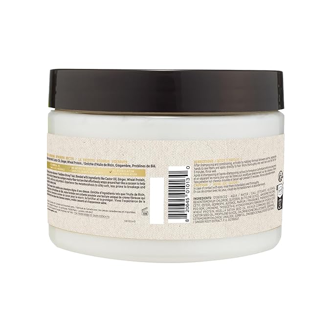 Carol's Daughter Goddess Strength Repairing Cocoon Hydrating Hair Mask for Waves, Coils and Curls, Hair Treatment With Castor Oil, 12 Oz-VivaGrace Women