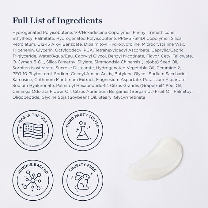 Anti Aging Lip Enhancer- Plumping Formula for Fuller, Hydrated Lips - Visibly Volumize, Smooth Lips w/Collagen Supporting Agents- Hyaluronic Acid, Ceramides, Peptides- No Sting/Burn-VivaGrace Women