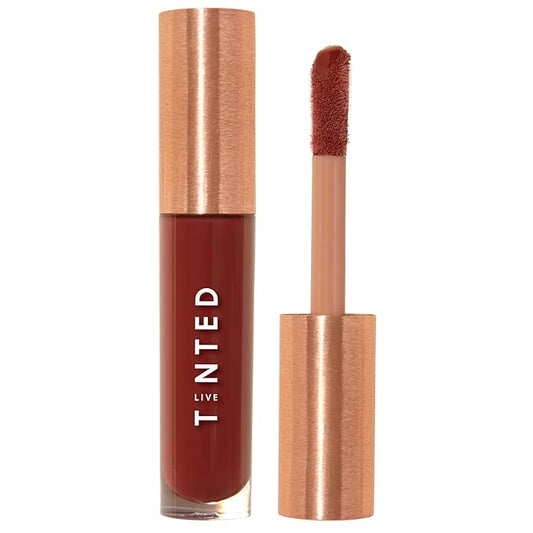 Live Tinted Huegloss High-Shine Lip Gloss - Hydrating, Non-Sticky, Moisturizing Lip Gloss with Hyaluronic Acid, Coconut Oil, and Shea Butter For a Soft Barrier & Seals in Moisture - Warm Spice-VivaGrace Women