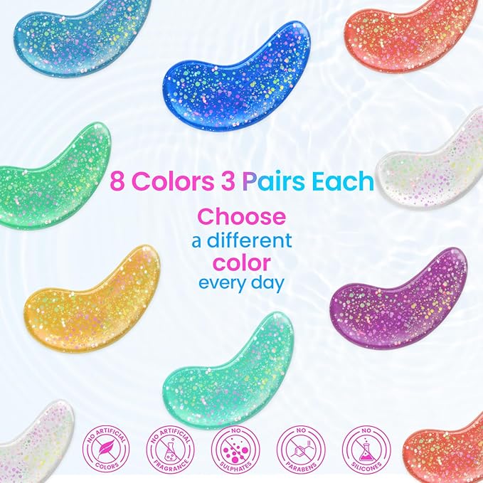 Eye Masks (36 Pairs) - Under Eye Patches for Relieves Dark Circles, Fine Lines and Puffiness, Revitalizing Eye Gel Pads - Ideal for Daily Skin Care & Gift Choice-VivaGrace Women