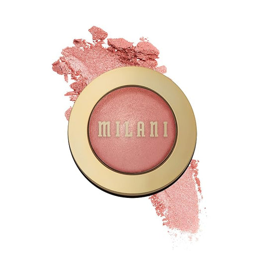 Milani Baked Blush, Powder Blush for Cheeks, Cruelty Free Makeup - Shape, Contour & Highlight Face for a Shimmery or Matte Finish -Petal Primavera-VivaGrace Women