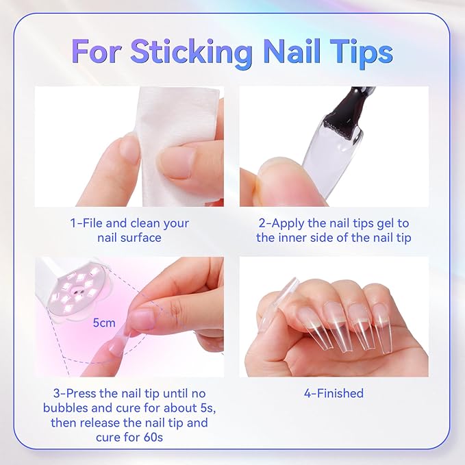 Makartt UV Nail Lamp: Mini UV Light for Gel Nails Polish Luminoza 30W Rechargeable LED Nail Light Nail Dryer with 4 Timers & Auto Sensor, Fast Curing Goosenecks Lamp for Home DIY Manicure-VivaGrace Women