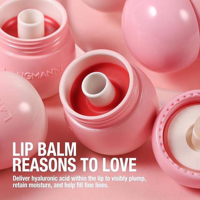 Glow Lip Balm Plumping Moisturizing Lip Balm Glossy Lip Gloss, Day & Night Lip Repair Hydrating Lip Mask Lip Oil Nourishing Lip Care Not Sticky Vegan Tinted Lip Balm Jelly Lipstick(2# WATERMELON RED)-VivaGrace Women