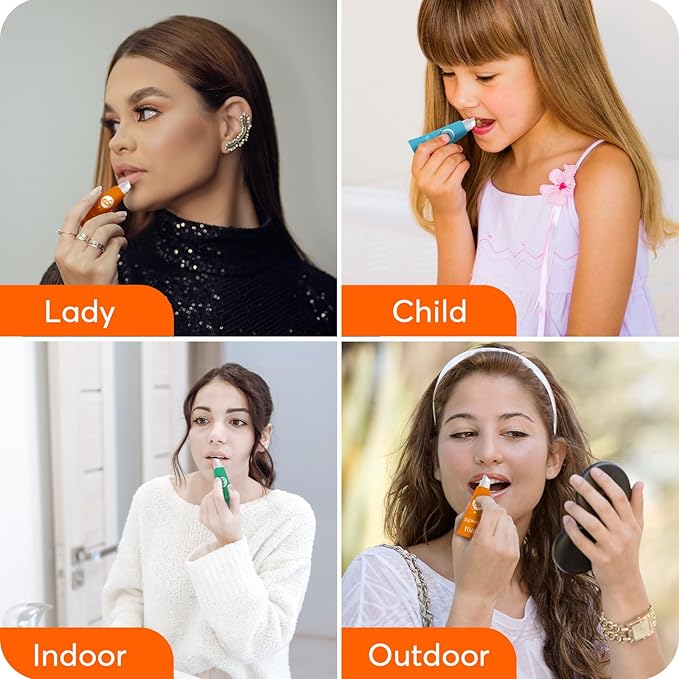 Lip Sunscreen Moisturizing and Repair Package SPF 30 - Summer Long Lasting Moisturized, Smooth and Repaired Lips - 3 Flavors (Pack of 9: 3 moisturizing+ 3 repairing+ 3 SPF) Mother's Day Gifts-VivaGrace Women