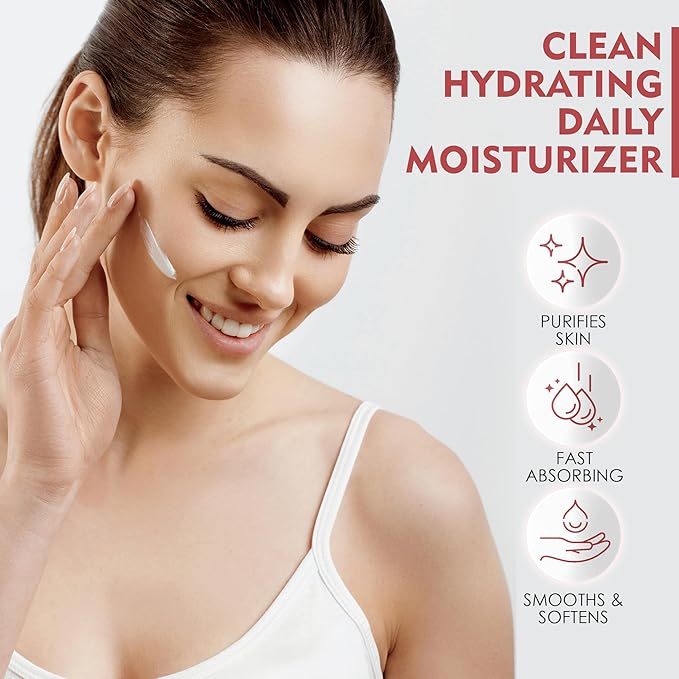 Hydrating Vegan Moisturizer with Vitamin E, Gotu Kola, and Pineapple – Age-Defying Face Cream for All Skin Types – Classic Moisturizer (16 oz)-VivaGrace Women