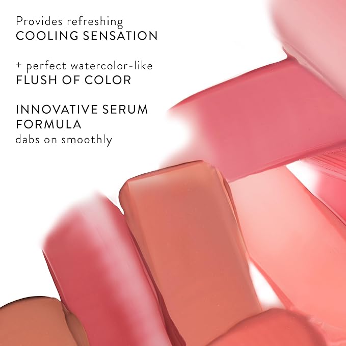 LAURA GELLER NEW YORK Serum Blush Tint, Lightweight Liquid Blush for Cheeks, Weightless Watercolor Sheer Finish, Practical Pink-VivaGrace Women