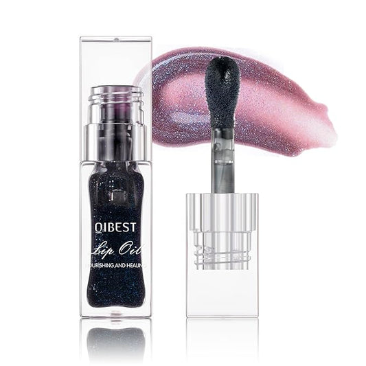 Magic Color Changing Moisturizing Lip Glow Oil Plumping Glimmer Glow Lipstick, Hydrating Lip Gloss Lip Care, Long Lasting Non-sticky Fresh Texture Lip Oil (Color Changing 05)-VivaGrace Women