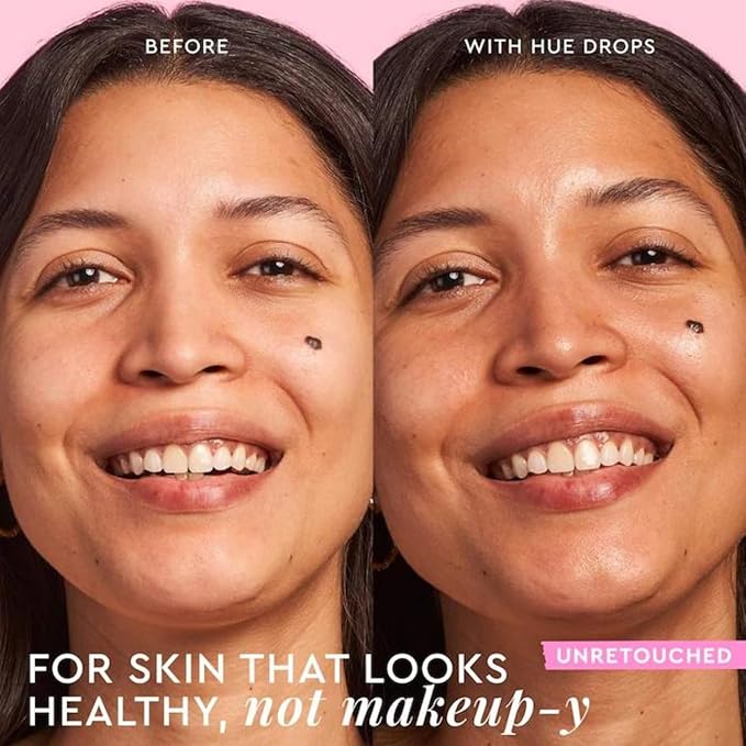 Glow Recipe Hue Drops Tinted Face Serum - Bronzing Drops to Brighten & Hydrate - Skincare Makeup Primer & Liquid Highlighter to Blur Pores for a Radiant, Even Skin Tone - Sunglow (40ml)-VivaGrace Women