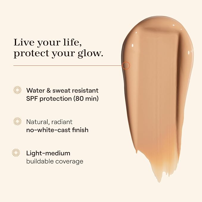 Live Tinted Hueguard Skin Tint SPF 50 - Tinted Mineral Sunscreen with Light-Medium Buildable Coverage With a Hydrating and Radiant Finish - Water and Sweat Resistant, 1.35 fl oz - Shade 09-VivaGrace Women