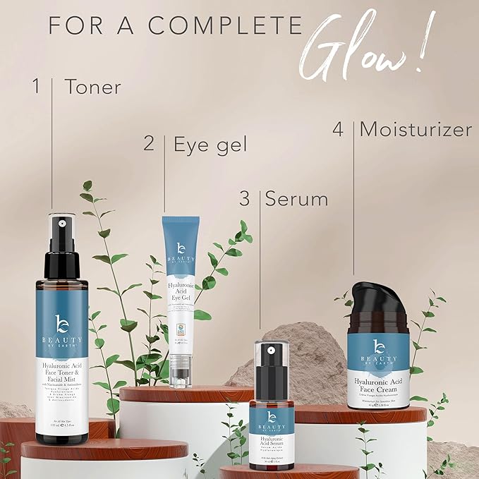 Hyaluronic Acid Toner for Face - USA Made with Natural & Organic Ingredients, Hydrating Toner with Niacinamide, Softens and Smoothes Dry & Sensitive Skin, Fragrance-Free Skin Care Spray-VivaGrace Women