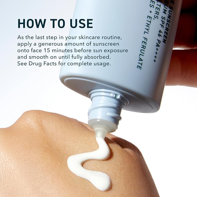 Skin Solar Shade - Moisturizing Face Sunscreen SPF 46 PA++++ Broad Spectrum UV Protection. Hydrating Sunblock for Dry Skin. Lightweight Travel Size Sun Protection, 1.7oz-VivaGrace Women