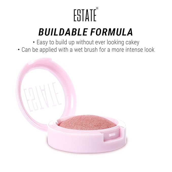 Estate Cosmetics Dew Me Baked Highlighter – Cheek, Eyes & Face Pressed Powder – 3 g (0.1 oz) (Exposed)-VivaGrace Women
