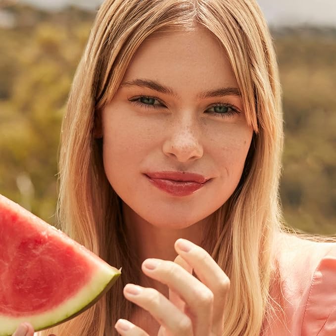 Lanolips Fruity Jellybalm, Watermelon - Tinted Lip Balm to Deepen, Brighten & Enhance - Moisturizing Lanolin Lip Balm & Lip Gloss for Everyday Lip Care (10g / 0.35oz)-VivaGrace Women