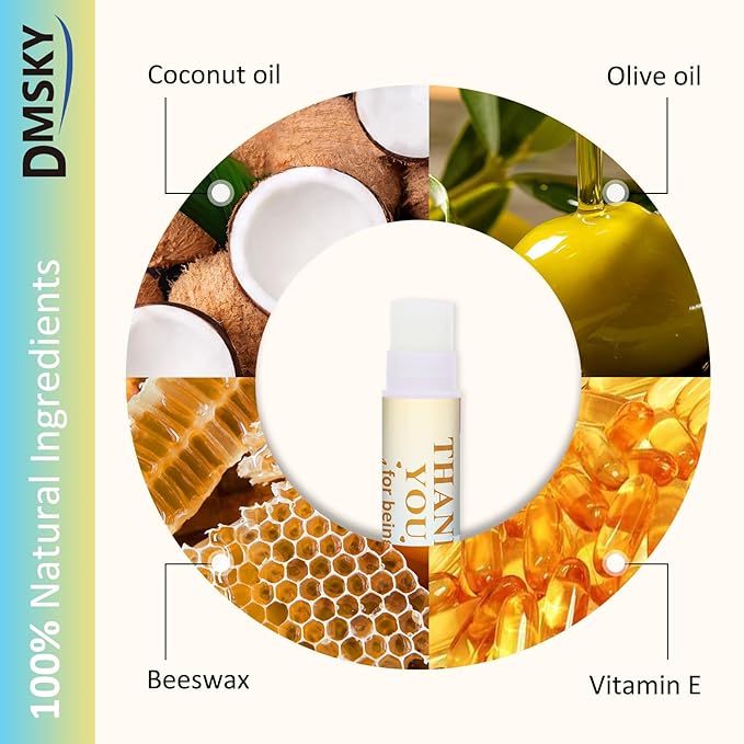DMSKY Appreciation Gifts 60 Pcs Lip Balm Bulk, Staff Appreciation Gifts Bulk Thank You Gifts Bulk for Coworkers Teacher Worker Employee Leaving Farewell Gifts-VivaGrace Women