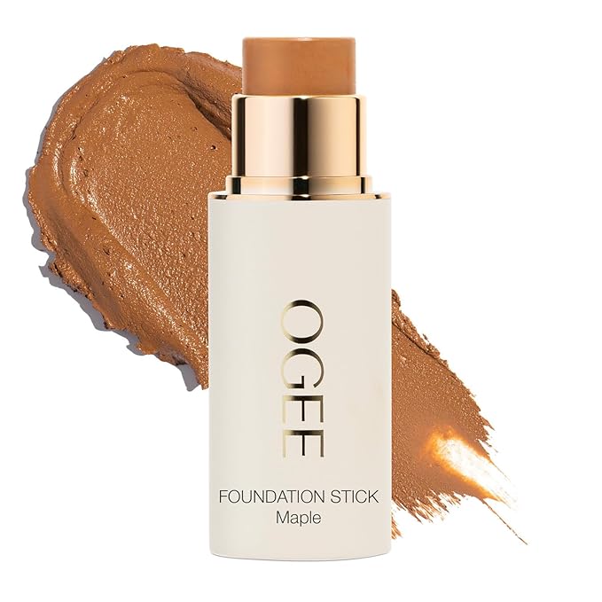 Ogee Sculpted Complexion Foundation Stick (Maple 9.0W - Medium Deep, Golden Bronze Undertones) Full Coverage Foundation Makeup - Instantly Balance & Even Complexion - 70% Organic Ingredients-VivaGrace Women