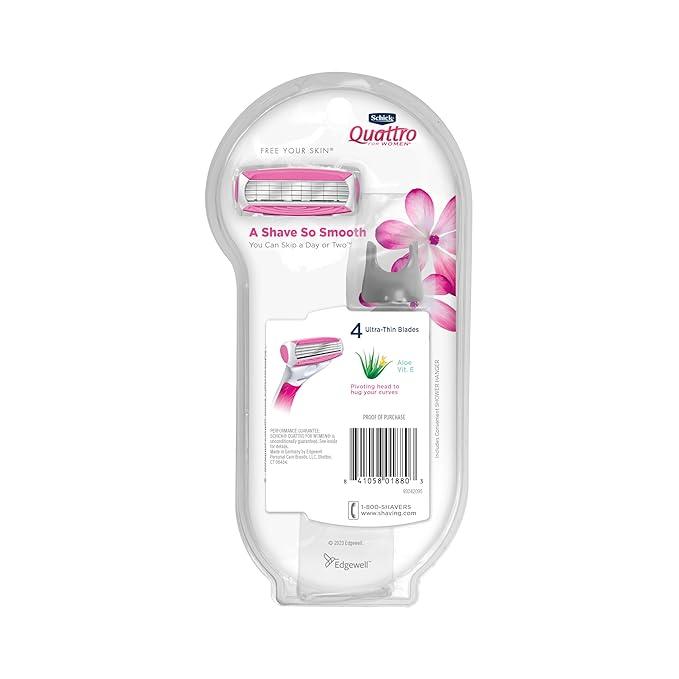 Schick Quattro Women's Razor Value Pack - 1 Handle & 5 Refills-VivaGrace Women