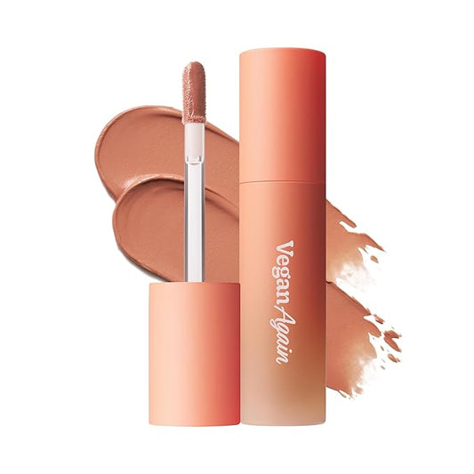 Touch in Sol Vegan Again Blur Core Lip Tint(#Nutty Nudie) - Long Lasting, High Pigment Velvet Matte Lip Stain – Lightweight Smooth Blur Finish-VivaGrace Women