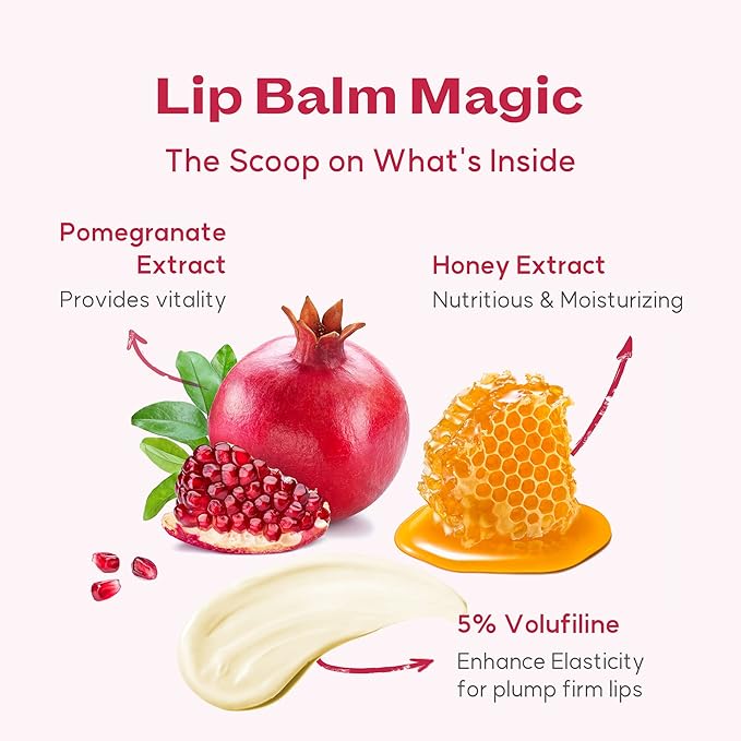 WELCOS FRUDIA Honey Lip Balm – Pomegranate | Lip Plumping, Moisturizing & Hydrating Translucent Red Tinted Lip Balm | 3-in-1 Lip Plumper Balm for Dry & Pale Lips with Pomegranate Extracts (0.33 fl oz)-VivaGrace Women