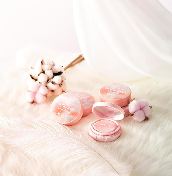 Cotton Blur Cushion SPF50+PA+++ - Skin Cover, Long-Lasting, Powdery Finish for a Flawless Look (23 Natural Cotton)-VivaGrace Women