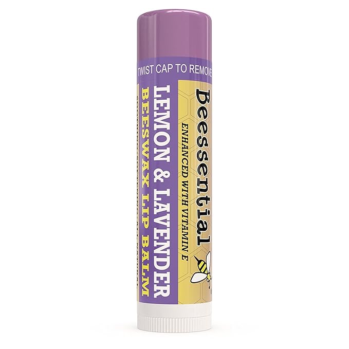 Beessential Natural Bulk Lip Balm, Lavender, 18 Pack | For Men, Women, and Children. Great for Gifts, Showers, & More-VivaGrace Women
