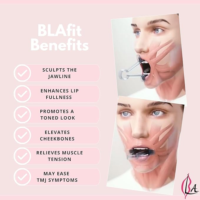 Lip Plumper Device | Non-Invasive Lip Plumping Device, Pain-Free | 60-Second Daily Exercise for Fuller Lips, Defined Jawline & Firmer Skin, MADE IN USA (Lavender)-VivaGrace Women