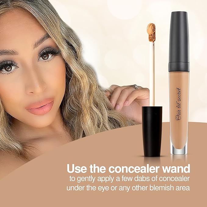 Frankie Rose Cosmetics Our Lil’ Secret Concealer – Sweat-Proof & Matte Under Eye Concealer, Long Lasting Concealer Full Coverage For Fine Lines, Dark Circles & Hide Imperfections - Chai-VivaGrace Women