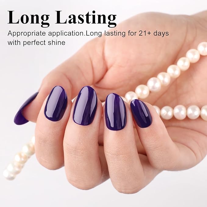 Imtiti Navy Blue Gel Nail Polish, 15ml Dark Blue Color Gel Polish UV/LED Soak Off Nail Art Manicure Salon DIY at Home Gift for Women Girl Winter Spring Summer Gel Polish 1Pcs