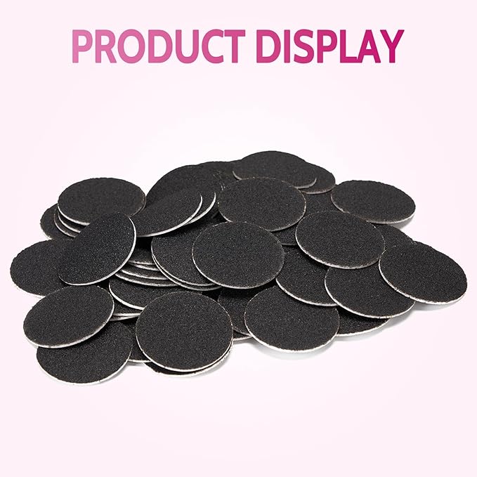 60pcs Replaceable Sandpaper Refill Discs for Electric Foot Callus Remover Hard Dry Dead Skin Remova(120 Grit 30pcs and 80 Grit 30pcs)-VivaGrace Women