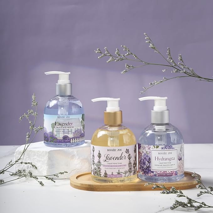 Liquid Hand Soap with Gift Box - Lavender Rosemary- 260ml/ 8.7 fl.oz