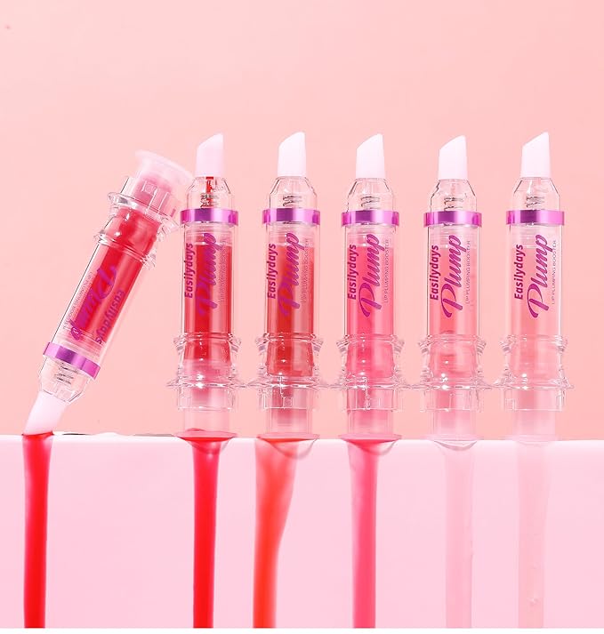 Lip Plumping Booster, Spicy Lip Lipstick, Lifter Gloss, Hydrating, Volumizes & High-Shine Lip Plumping Lip Glass Mirror Lip Glaze Lip Makeup, Plump & Pout Lip Plumper for Women Girls (#02)-VivaGrace Women