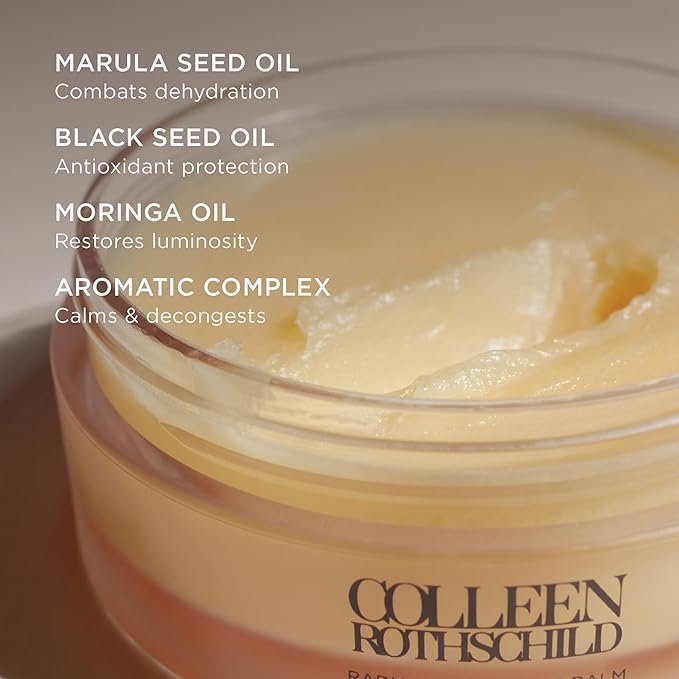 COLLEEN ROTHSCHILD Mini Radiant Cleansing Balm | Deeply Cleanses, Soothes & Removes Makeup & Impurities | Restores Luminosity | Calms & Decongests | Combats Dehydration (1 fl oz)-VivaGrace Women