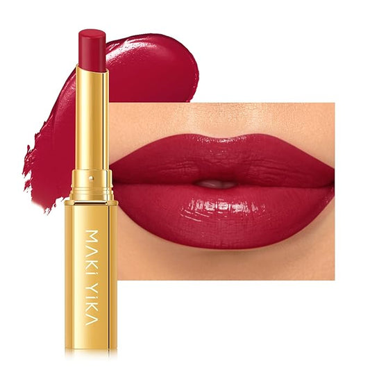 MAKI YIKA Red Lipstick for Women Moisture Hydrate Lipsticks Glossy Dark Lipsticks Sheer Finish Lightweight Tinted Lip Balm, Z03 Undressed-VivaGrace Women