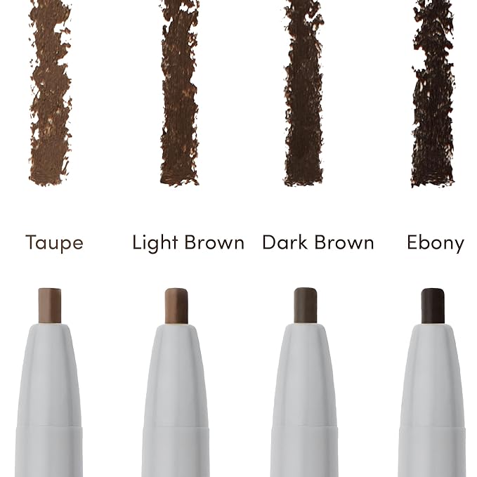 Easy Everyday™ Brow Pencil - Best Eyebrow Pencil for Women, Smudge Proof Hair-Like Strokes, 1.2mm Precision Tip with Spoolie, Vegan (Light Brown)