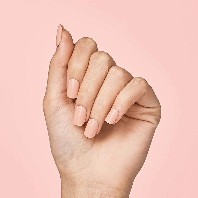 KISS imPRESS No Glue Mani Press On Nails, Color, 'Peevish Pink', Pink, Short Size, Squoval Shape, Includes 30 Nails, Prep Pad, Instructions Sheet, 1 Manicure Stick, 1 Mini File
