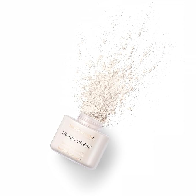 Revolution Beauty, Loose Baking Powder, Makeup Setting Powder, Long Lasting Coverage, Mattifies & Reduces Shine, Translucent, 1.13 Oz-VivaGrace Women