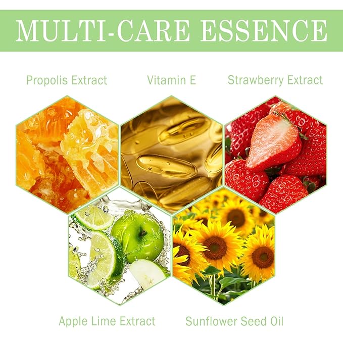 Apple Lime Sleeping Lip Mask, Bee Lip Balm Lip Mask Honey Pot, Lip Mask Overnight Propolis Moisturizing Lip Balm with Stick, Hydrating Repair Prevention Dry & Cracked Lip Scrubs Exfoliato-VivaGrace Women