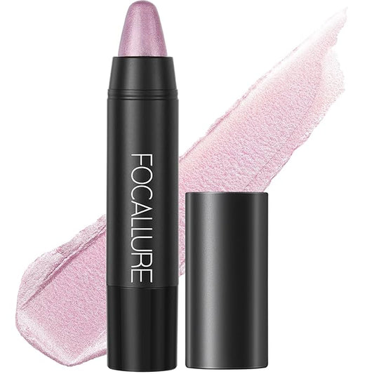 FOCALLURE Ultra Chic Metallic Lipstick,Rich Vitamin E Lip Crayon,Lightweight Shinning Color without Drying or Fading,Long Lasting Lips Makeup,#28 Faded-VivaGrace Women