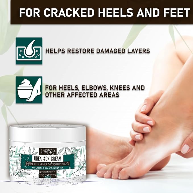 Tea Tree Oil Body Wash with Mint and 40 Percent Urea Cream - Intensive Hydration - Antifungal - Helps Athletes Foot - Irritated Skin - Foot Odor