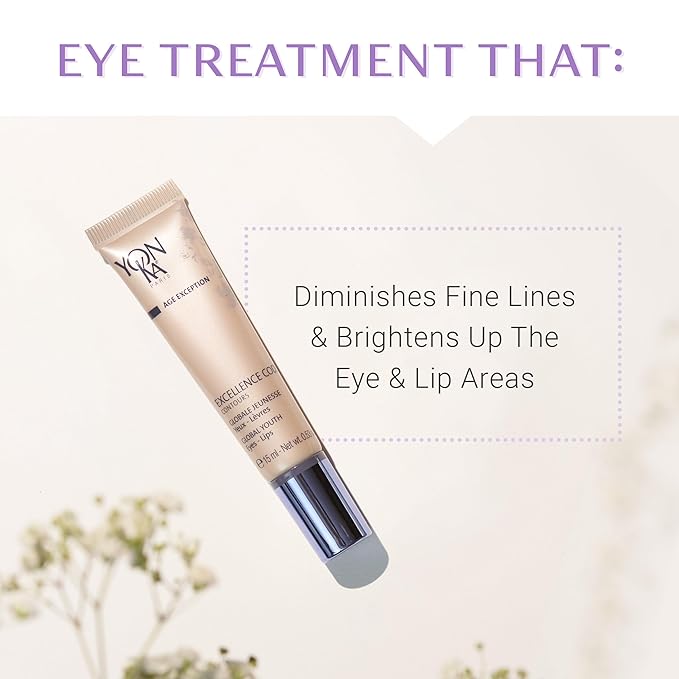 Yon-Ka Excellence Code Contours Eye Cream (15ml) Anti-Aging Eye and Lip Treatment with Hyaluronic Acid, Reduce Puffiness and Dark Circles, Paraben-Free-VivaGrace Women