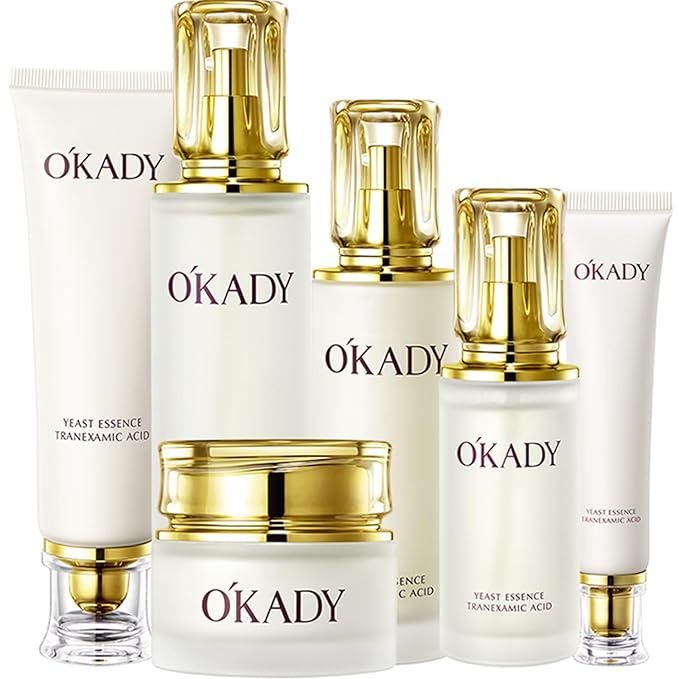 O’KADY Face Skincare Sets Anti Aging Beauty Products Skin Care 6-piece For Women Skincare Kits With Cleanser,Toner,Serum,Eye Cream,Lotion,Facial Cream,Primer Cream Travel Kit For Wife Mom-VivaGrace Women