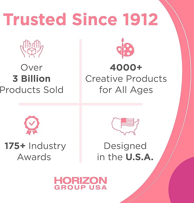 Horizon Group USA LOL OMG Make Up Artist Studio, DIY Craft Kit, Design with Brushes, Crayons & Stickers.Use Stencils to Color in Make-Up.Nail Polish, Decals & Surprise Blind Bags Included-VivaGrace Women