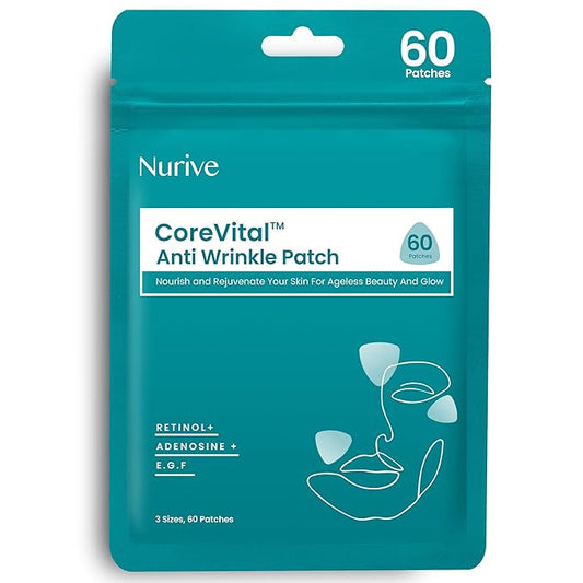 Advanced Wrinkle Patches 60ct Smile Line, Frown Line Wrinkle Patches for Facial Korean Skin Care Face Wrinkle Tape Invisible Overnight with Retinol & Collagen (Small (Face))-VivaGrace Women