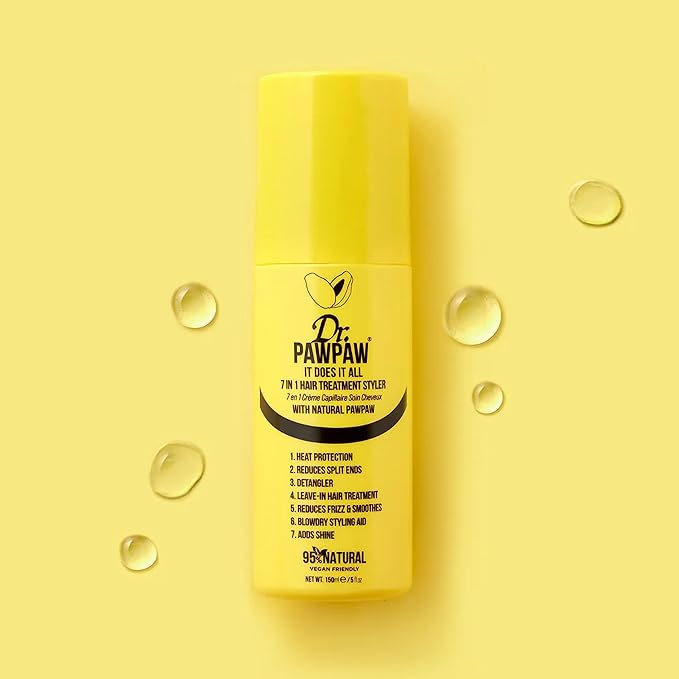 It Does It All: 7 in 1 Hair Treatment Styler with Papaya, Aloe Vera, Coconut Oil, Vegan & Natural (6 x 150 ml)-VivaGrace Women