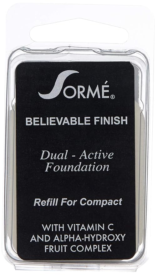 Sorme Cosmetics Believable Finish Powder Foundation Refill in Natural Buff (0.23oz) | Medium to Full Coverage Makeup Foundation Powder | Matte Finish Pressed Powder | Cruelty-Free Powder Makeup-VivaGrace Women
