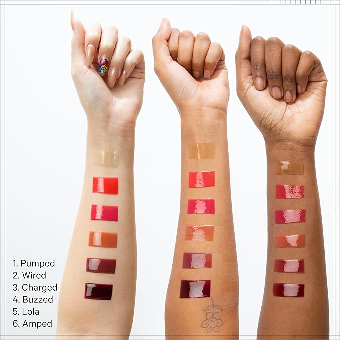 Milk Makeup Electric Glossy Lip Plumper, Pumped (Clear) - 0.3 fl oz - Hydrating Lip Plumper Gloss for Fuller, Smoother, Soft Lips - Vegan, Cruelty Free-VivaGrace Women