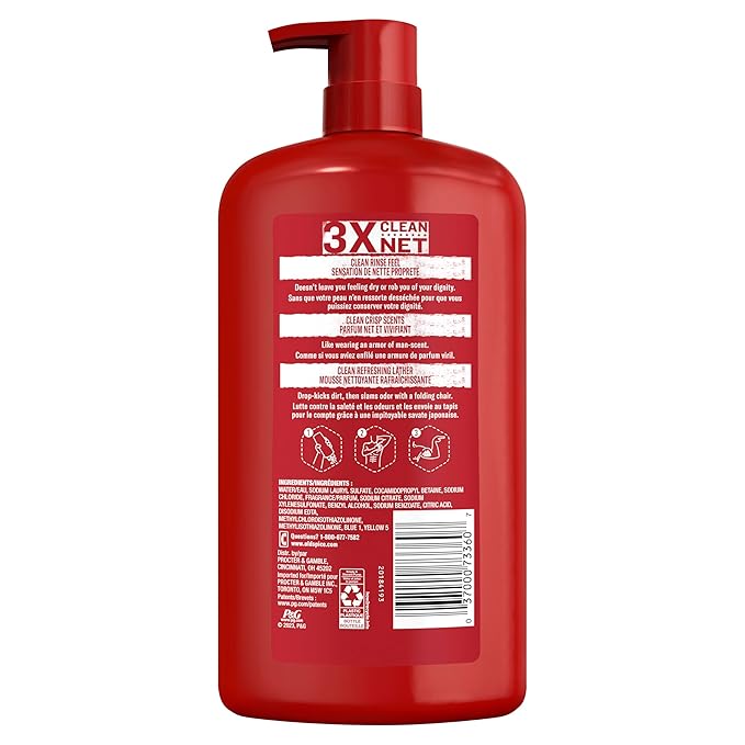 Old Spice Body Wash for Men, Pure Sport Scent, High Endurance, 33.4 fl oz (Pack of 4)-VivaGrace Women