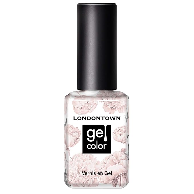 LONDONTOWN UV/LED Gel Nail Polish - Long Lasting, Chip Resistant High Shine Color - Sheer Sheer Nude, Crowning Crumpet, 12ml/.40fl oz