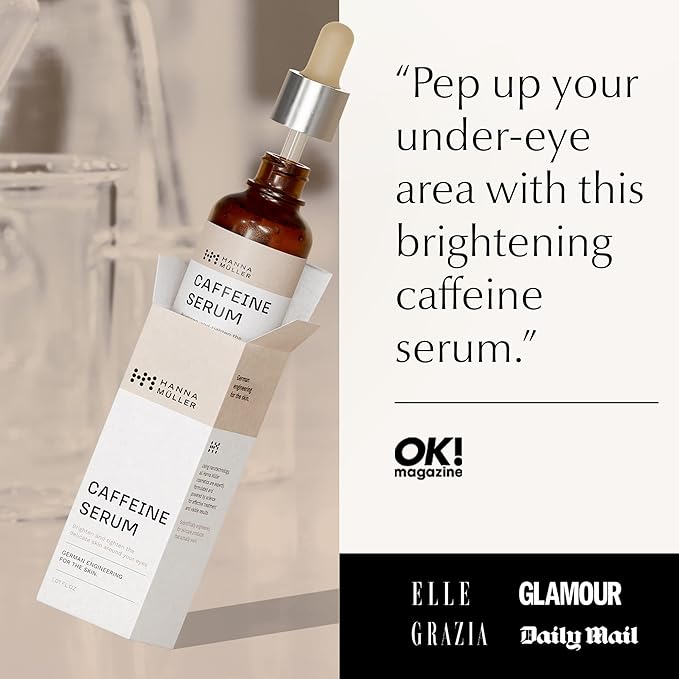 Caffeine Eye Serum - Dark Circles Under Eye Care for Women, Ordinary Eye Serum to Brighten and Reduce Appearance of Puffy Eyes, Eye Bags, Fine Lines & Wrinkles, Eye Care, Eye Serum for Anti Aging-VivaGrace Women